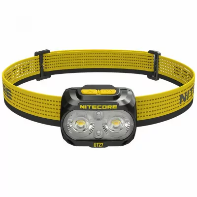 Налобний ліхтар Nitecore UT27 PRO 2024 (2x NiteLab UHE LED, 800 люмен, 4 режими, 3xAAA, HLB1500), чорний