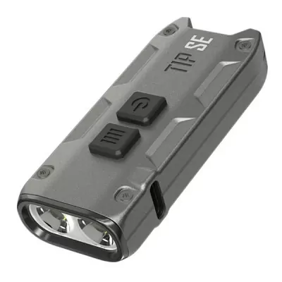 Ліхтар наключний Nitecore TIP SE (2xOSRAM P8, 700 люмен, 4 режими, USB), сірий