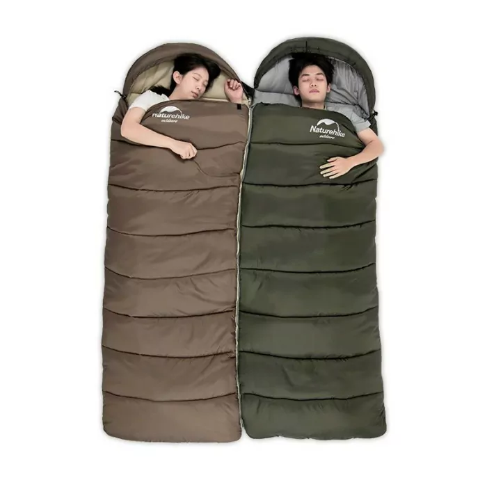 Спальник з капюшоном Naturehike U350S NH20MSD07, (-3°C), правий, коричневий 