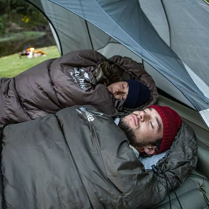 Спальник з капюшоном Naturehike U350S NH20MSD07, (-3°C), правий, коричневий 