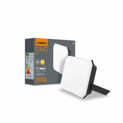 Прожектор VIDEX F3 30W 5000K 220V Black (VLE-F3-0305B)