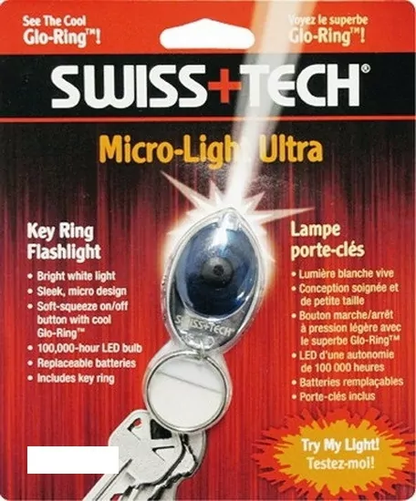 Брелок Swiss + Tech з ліхтариком білий ST50041ES(WH) 