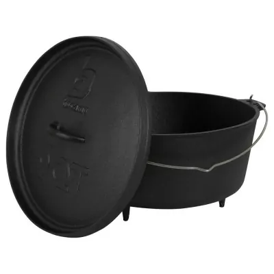 Казан з кришкою Bo-Camp Dutch Oven Cast Iron 31 cm / 7.1 L Black (22122415)