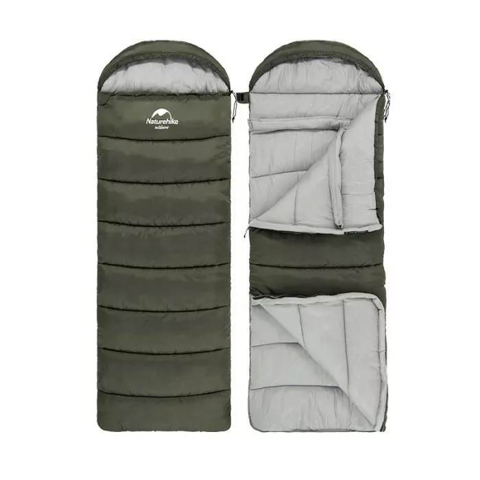 Спальник з капюшоном Naturehike U350 NH20MSD07, (1°C), лівий, коричневий 