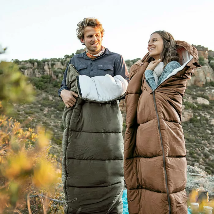 Спальник з капюшоном Naturehike U350 NH20MSD07, (1°C), лівий, коричневий 