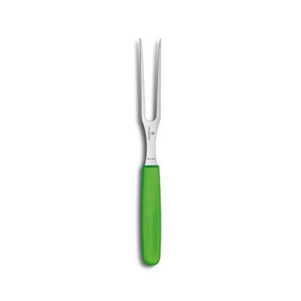 Кухонна виделка Victorinox Carving Flat (зелена) 