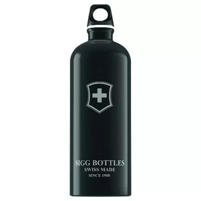 Пляшка для води SIGG Swiss Emblem Touch, 1 л (чорна)