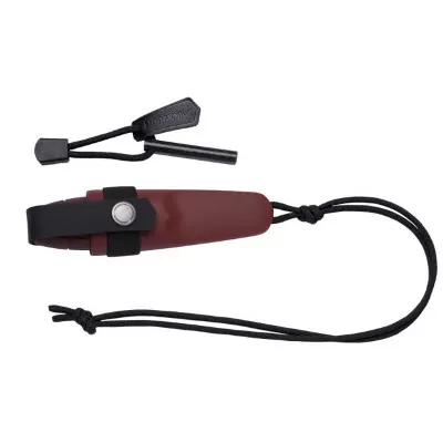 Ніж Morakniv Eldris, нержавіюча сталь, шнурок, кресало (червоний)