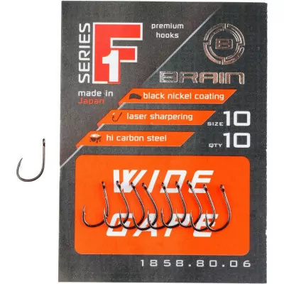 Гачок Brain F1 Wide Gape 12, 10 шт/уп
