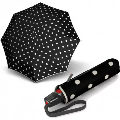 Парасолька Knirps T. 200 Dot Art Black Авто /складаний /8спіц /D99x28см