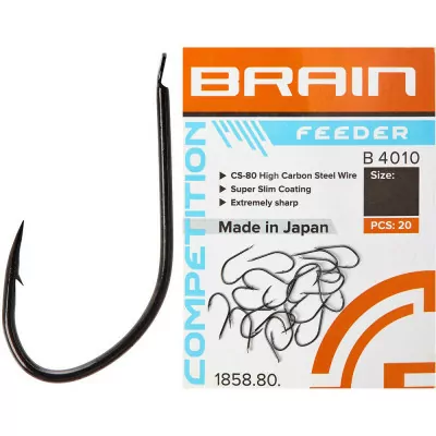 Гачок Brain Feeder B4010 #16 (20 шт/уп) black nickel