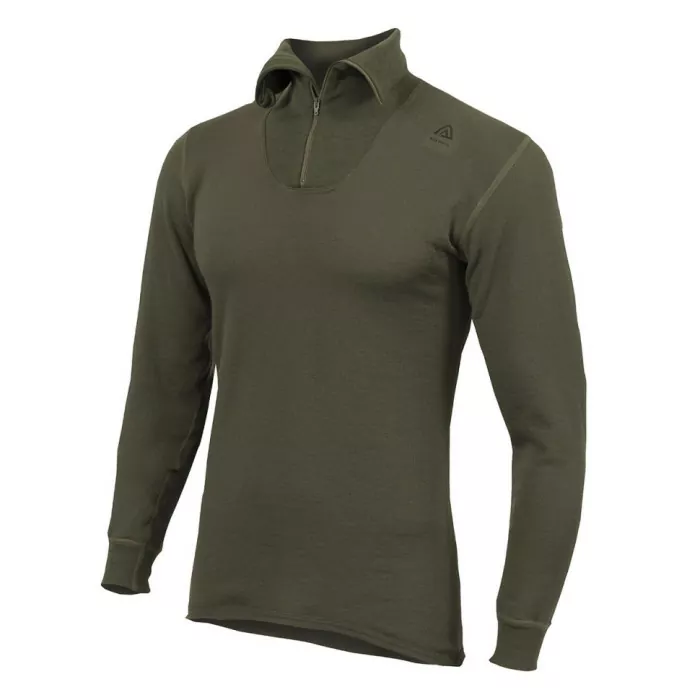 Термофутболка Aclima HotWool 230 Polo W/Zip Unisex Olive Night XS 