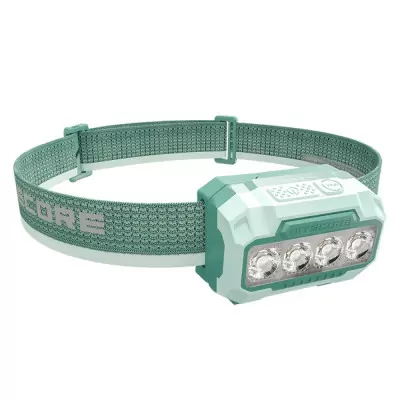 Ліхтар налобний Nitecore HA23 UHE (White-Red Led, 600 люмен, 3xAAA), зелений