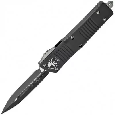 Ніж Microtech бойовий Троодон з подвійним лезом Чорний Клинок 142-1