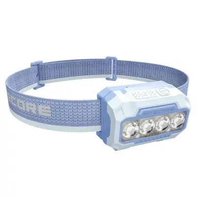 Ліхтар налобний Nitecore HA23 UHE (White-Red Led, 600 люмен, 3xAAA), синій