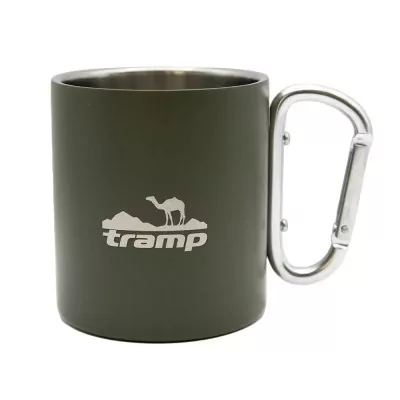 Термокухоль TRAMP з карабіном 350мл UTRC-122 оливковий