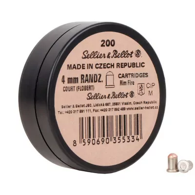 Патрон Флобера Sellier&Bellot Randz Curte 4 mm 200шт/уп