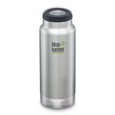 Термобутилка Klean Kanteen TK широка петльова кришка з матової нержавіючої сталі 946 мл