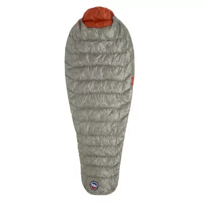 Спальний мішок Big Agnes Pluton Ul 40 (850 Downtek) звичайний сірий /гарбузовий-зліва