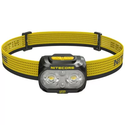 Налобний ліхтар Nitecore UT27 2024 (2xNiteLab UHE LED, 800 люмен, 4 режими, 3xAAA, HLB1500), чорний