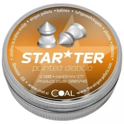 Кулі Coal Starter Pointed 4,5 мм 0,52 г 500 шт/уп