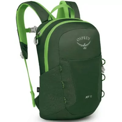 Рюкзак Osprey Jet 12 green canopy/limeline green - O/S - темно-зелений
