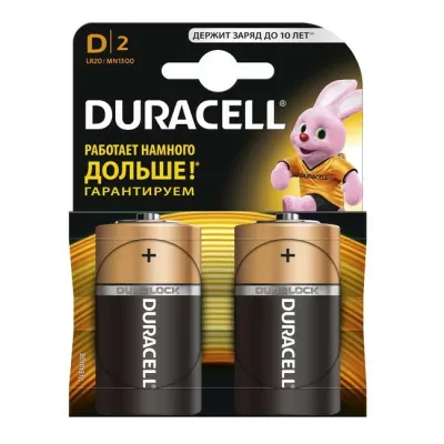 Батарейка D LR20 Duracell MN1300 KPN 02 * 10 2 шт.