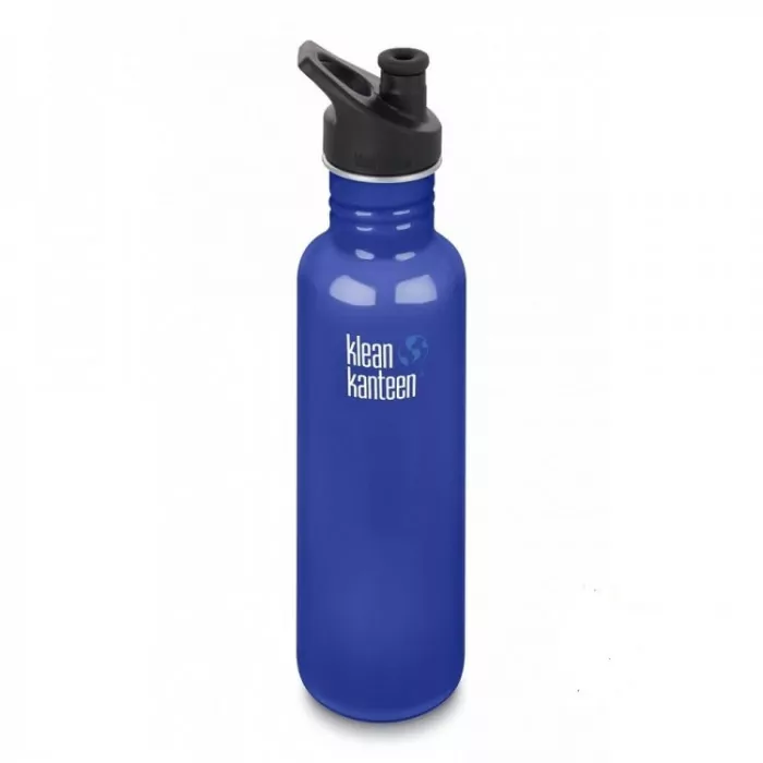 Спортивна пляшка для води Klean Kanteen Classic Sport Cap 800 мл-синя 