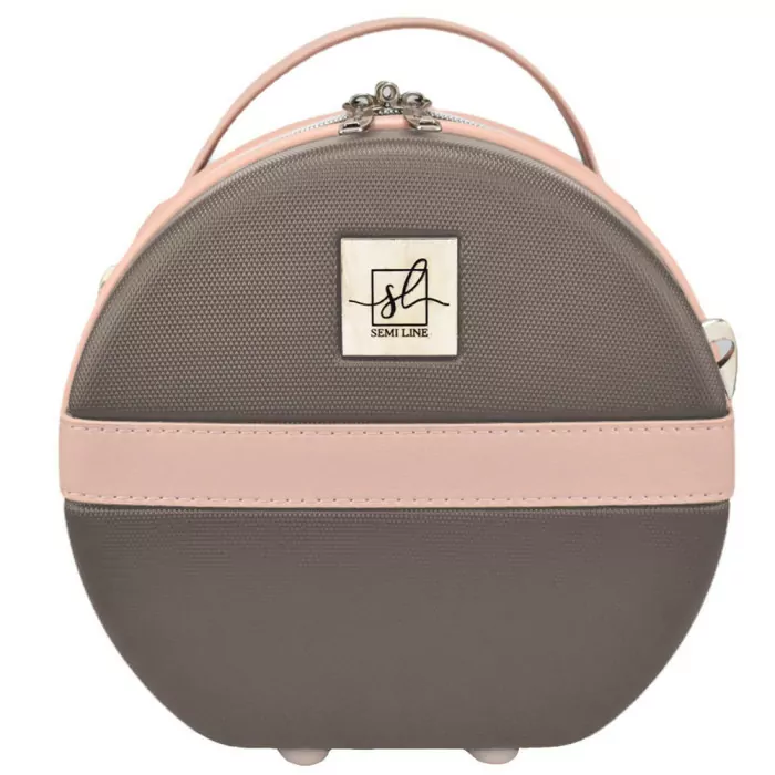 Бьюті-кейс Semi Line 5L Brown/Pink Cream (T5673-1) 