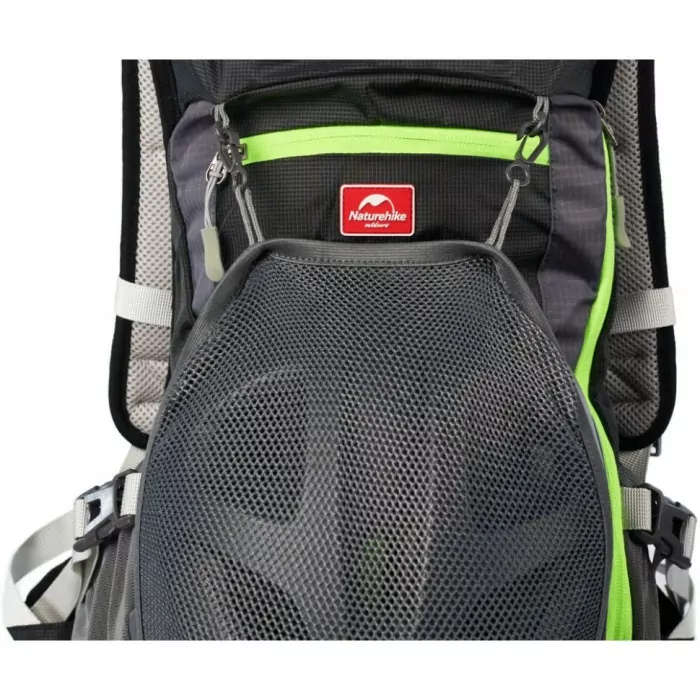 Велорюкзак з чохлом для шолома Naturehike 15 л sky blue NH15C001-B, блакитний 