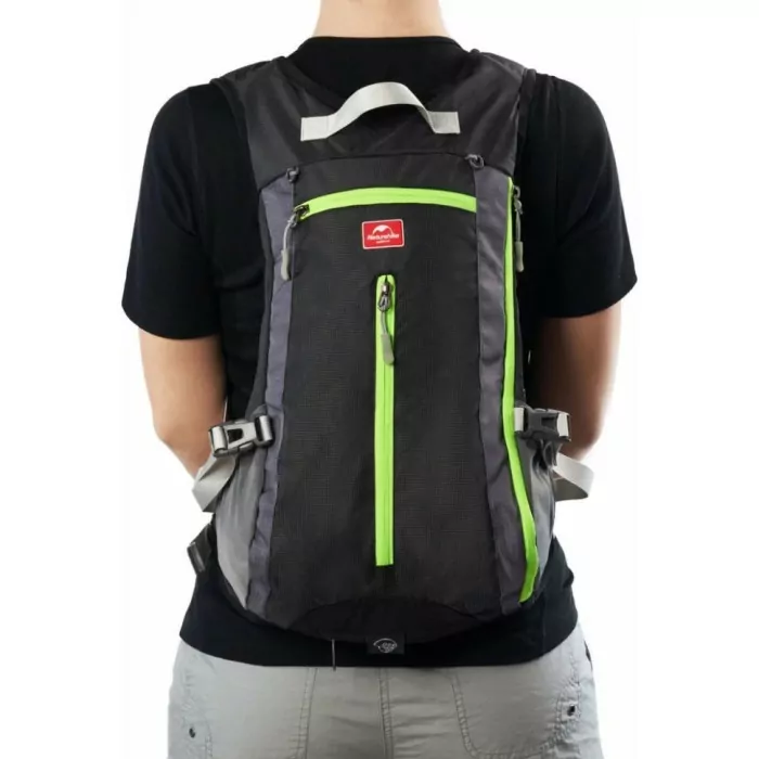 Велорюкзак з чохлом для шолома Naturehike 15 л sky blue NH15C001-B, блакитний 