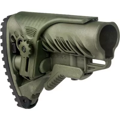 Приклад FAB Defense для М16 /AR15 з регульованою щокою olive drab (glr16cpg)