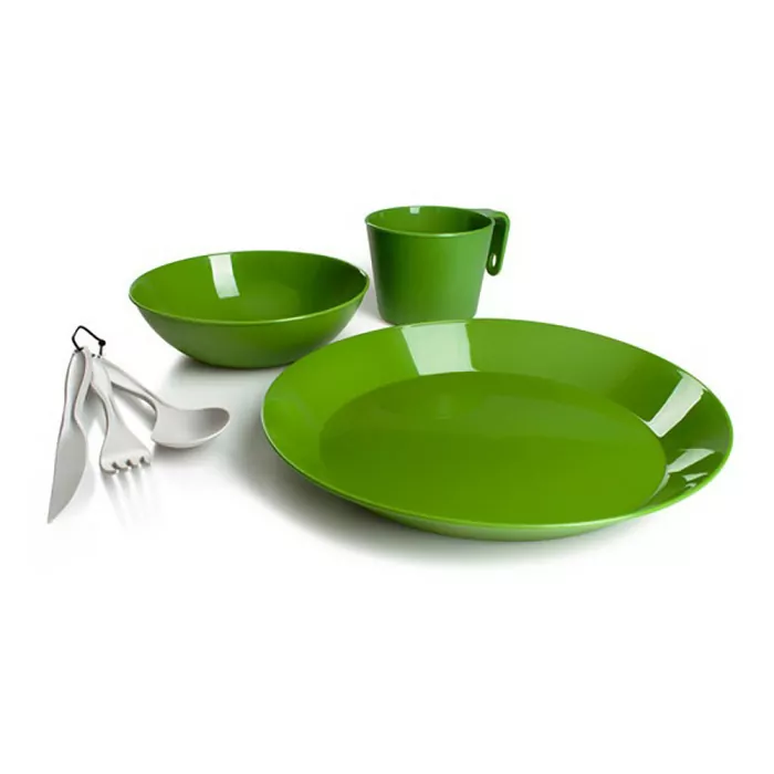 Набір посуду GSI Outdoors Cascadian 1 Person Table Set (зелений) 