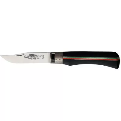 Ніж Old Bear Classic World L, 1.4060 steel, wood handle, black