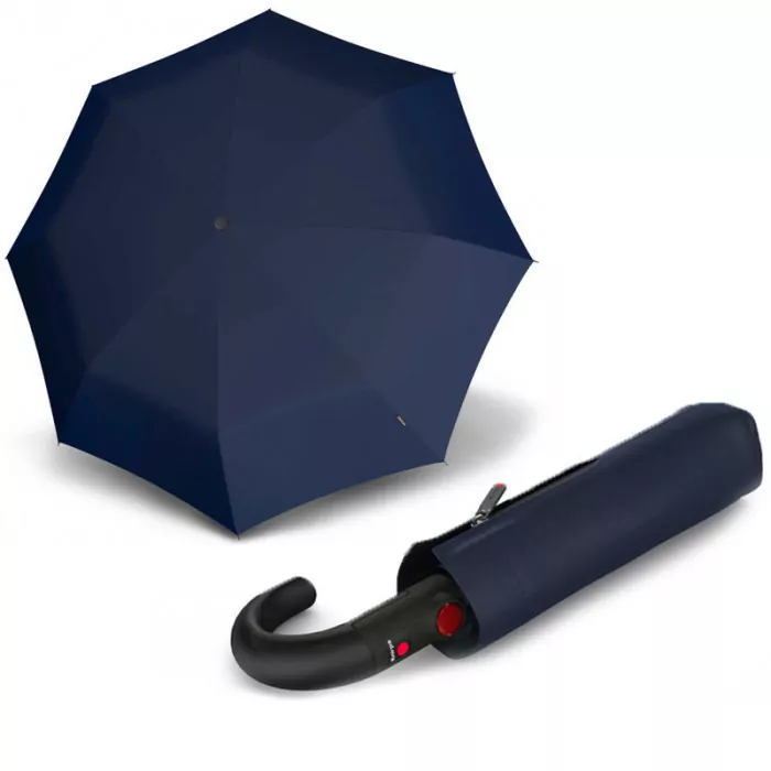Парасолька Knirps T. 260 Crook Handle Navy Авто /складаний /8спіц /D97x33см 
