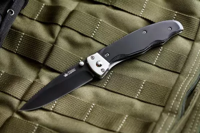 Ніж Kizlyar Supreme Prime чорний, сталь 440C