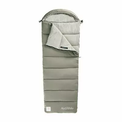 Спальник з капюшоном із звичайним мішком для зберігання Naturehike M400 CNK2350WS023, (1°C), лівий, зелений