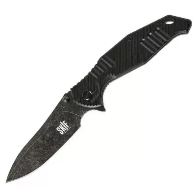 Ніж Skif Adventure II Black Stonewash чорний 424seb