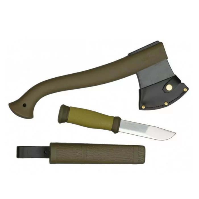 Набір Morakniv Outdoor Kit MG, ніж Morakniv 2000 + сокира (зелена) 
