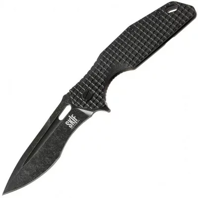 Ніж Skif Defender II Чорний Stonewash чорний 423seb