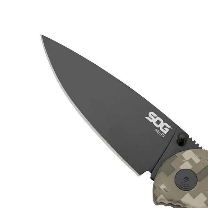 Ніж SOG Aegis Black TiNi (чорний) 