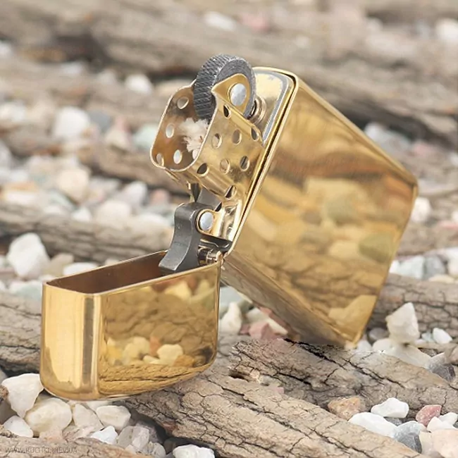 Запальничка Zippo SLIM HIGH POLISH BRASS 1654B 