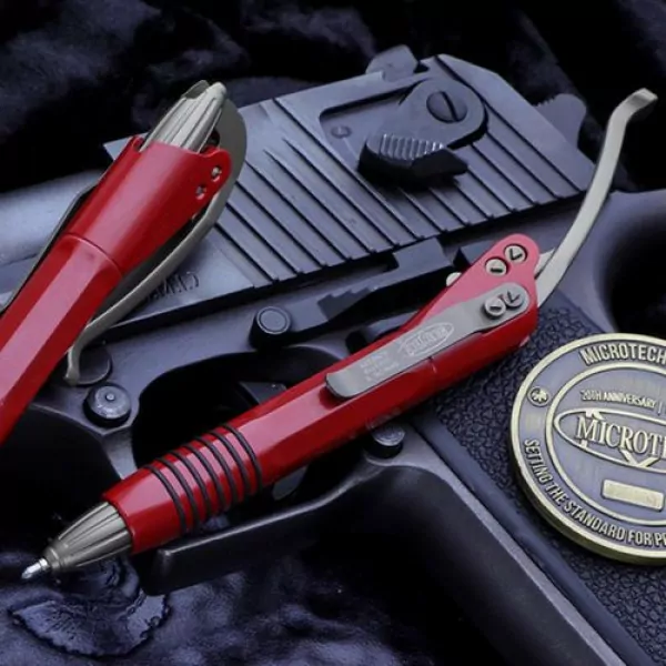 Ручка тактична Microtech Siphon II Bronze HW червоний 401-SS-RDBZ 