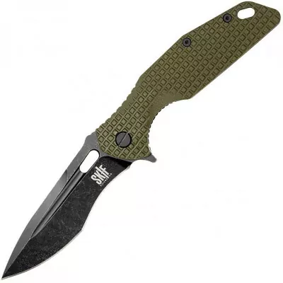 Ніж Skif Defender II Black Stonewash оливковий 423SEBG 