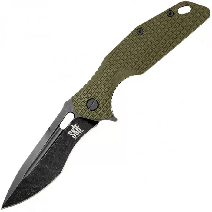 Ніж Skif Defender II Black Stonewash оливковий 423SEBG 