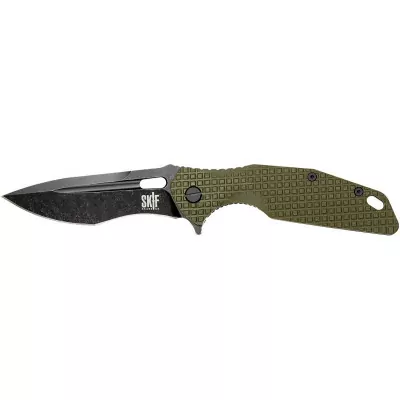 Ніж Skif Defender II Black Stonewash оливковий 423SEBG 
