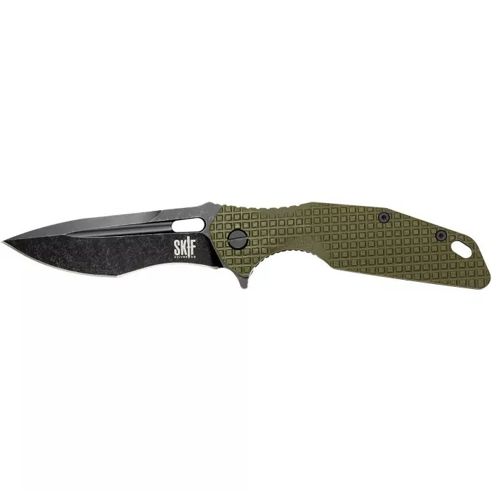 Ніж Skif Defender II Black Stonewash оливковий 423SEBG 