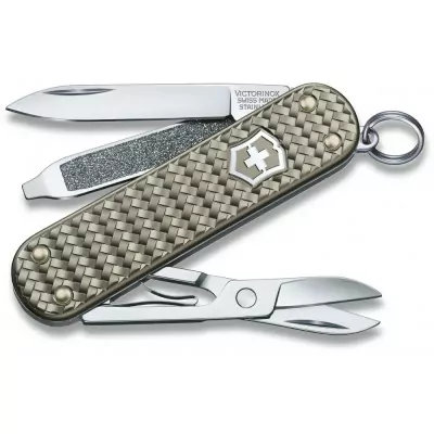 Ніж Victorinox Classic SD Precious Alox Infinite Сірий 06221.4031 Г