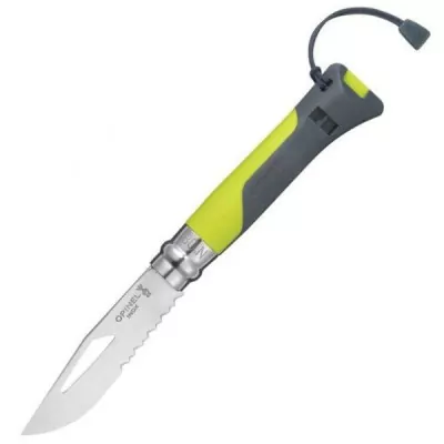 Ніж Opinel №8 Outdoor Tangerine, Зелений