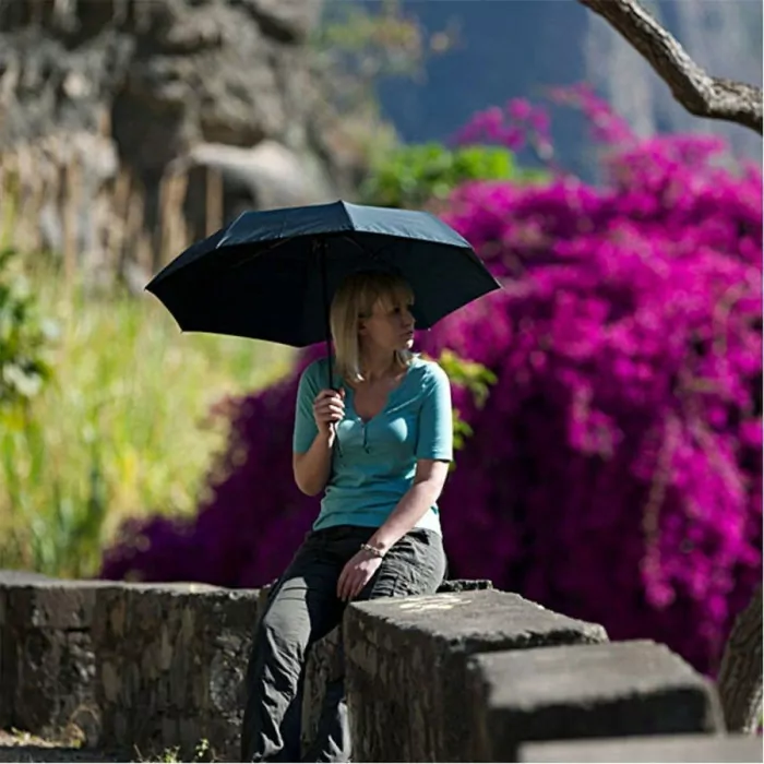 Парасолька Lifeventure Trek Umbrella Medium (Пурпурний) 